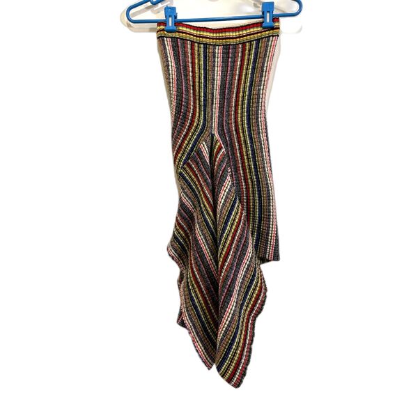 ReM'Ade by Marques Almeida Multicolor Striped Wool Midi Skirt Women's Size Small - Picture 8 of 11